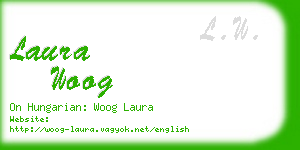 laura woog business card